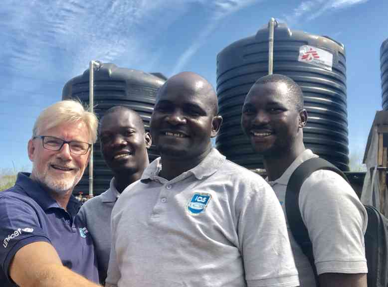 IAS water tanks and team